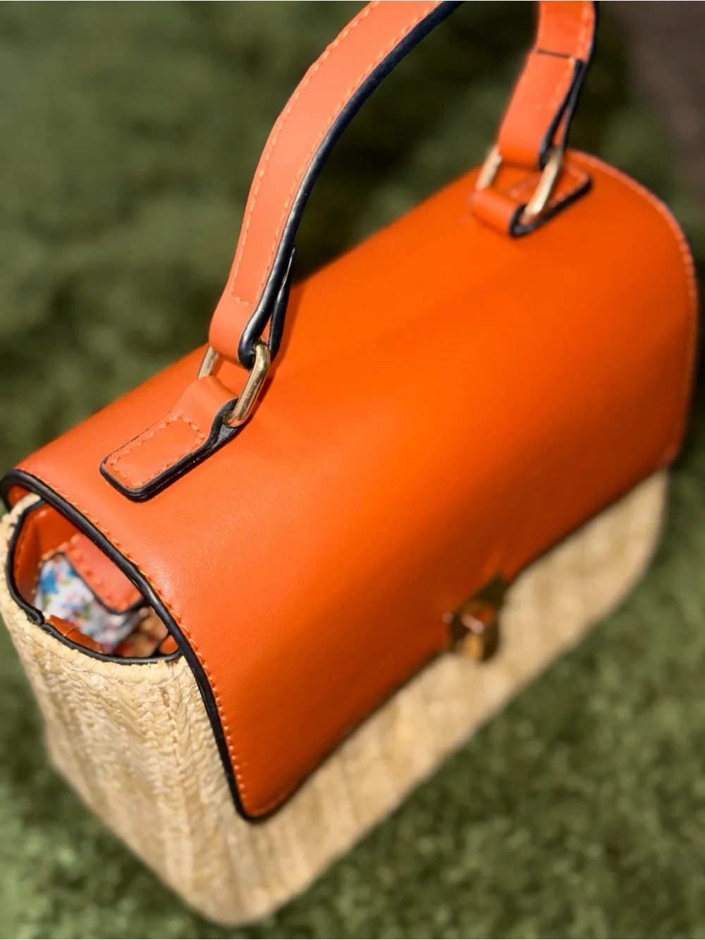 Summer Vibes Woven Crossbody Bag 🧡